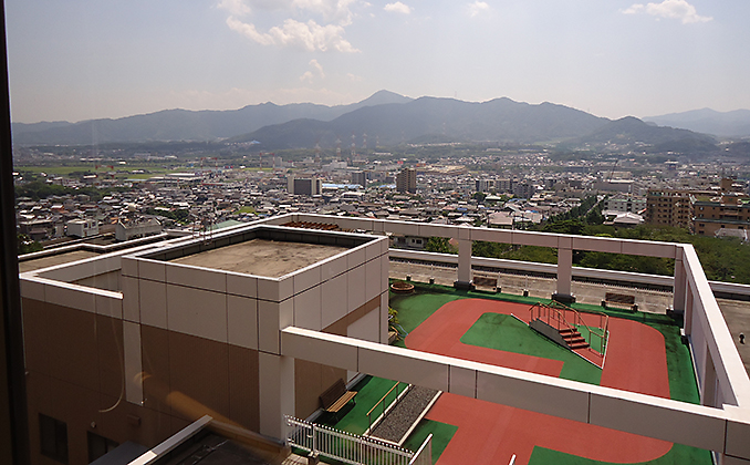 屋上リハビリテーション庭園