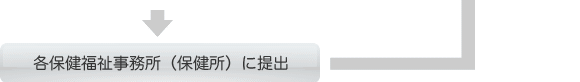 各保険福祉事務所(保健所)に提出